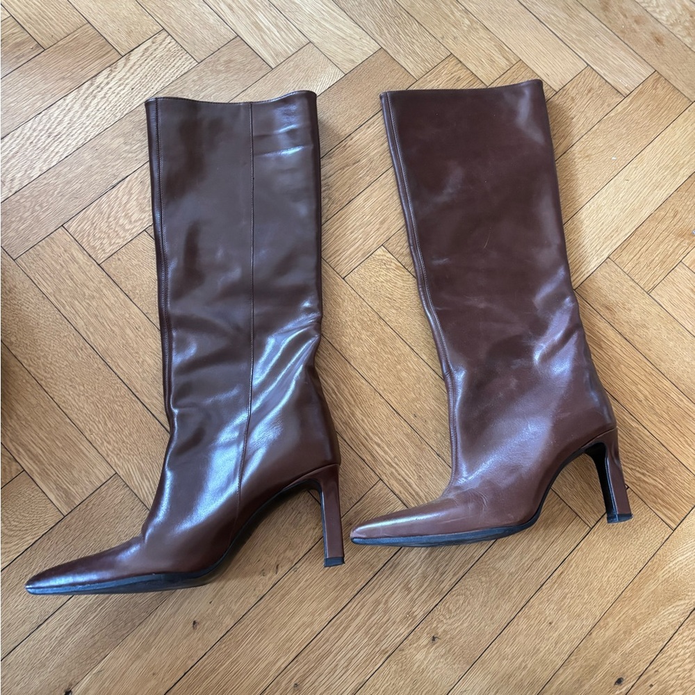 Brown Knee-High Women's Boots